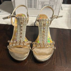 Gold sandals